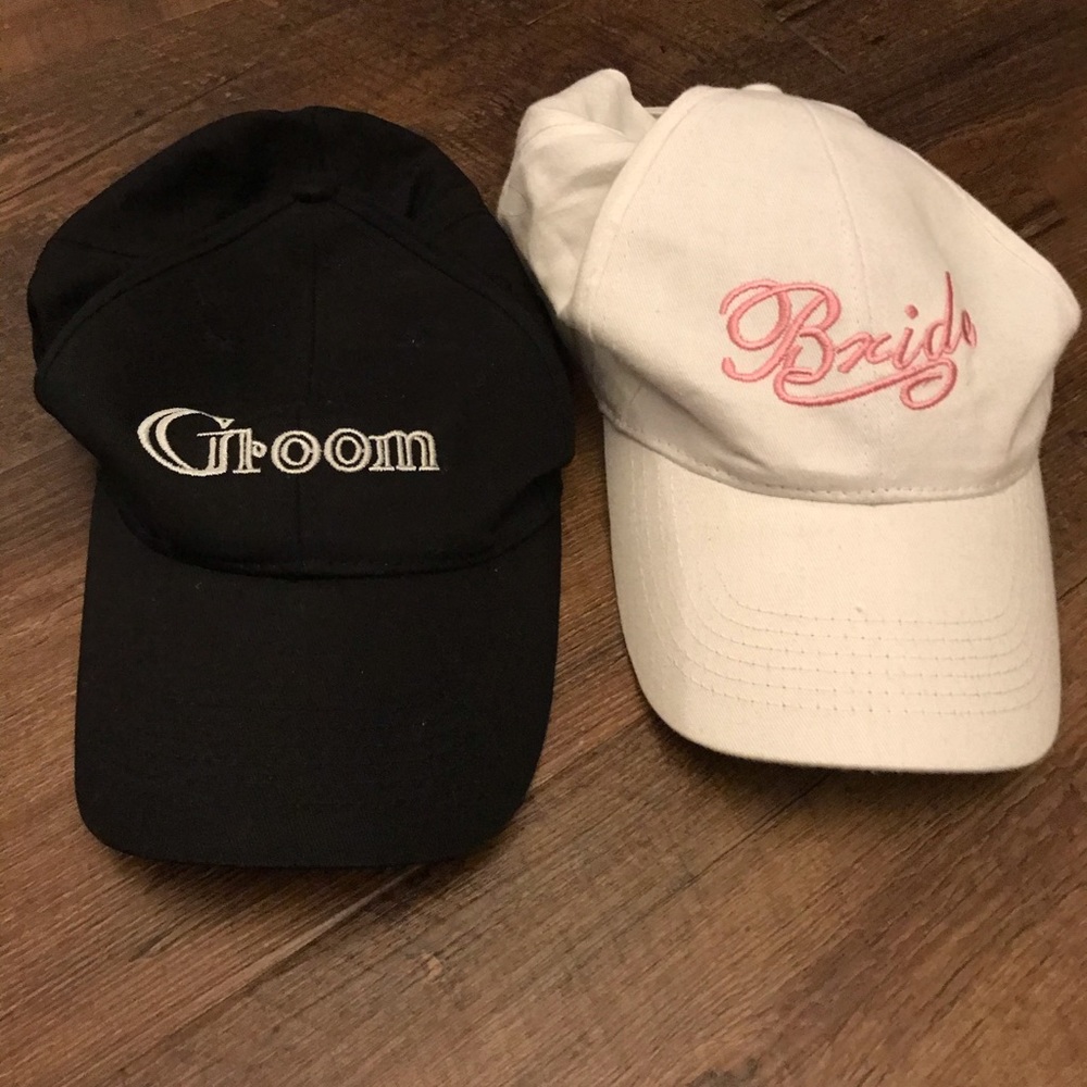 NWOT Bride & Groom hats